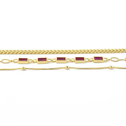 Gilded Garden Stack Bracelet