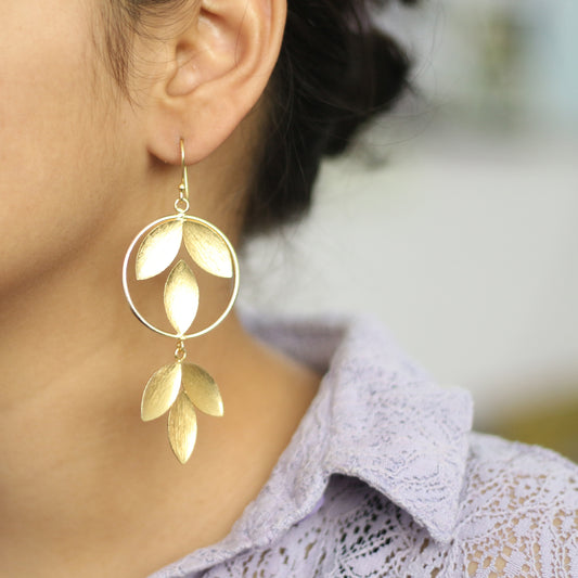 Leafy Affair Hook Earrings