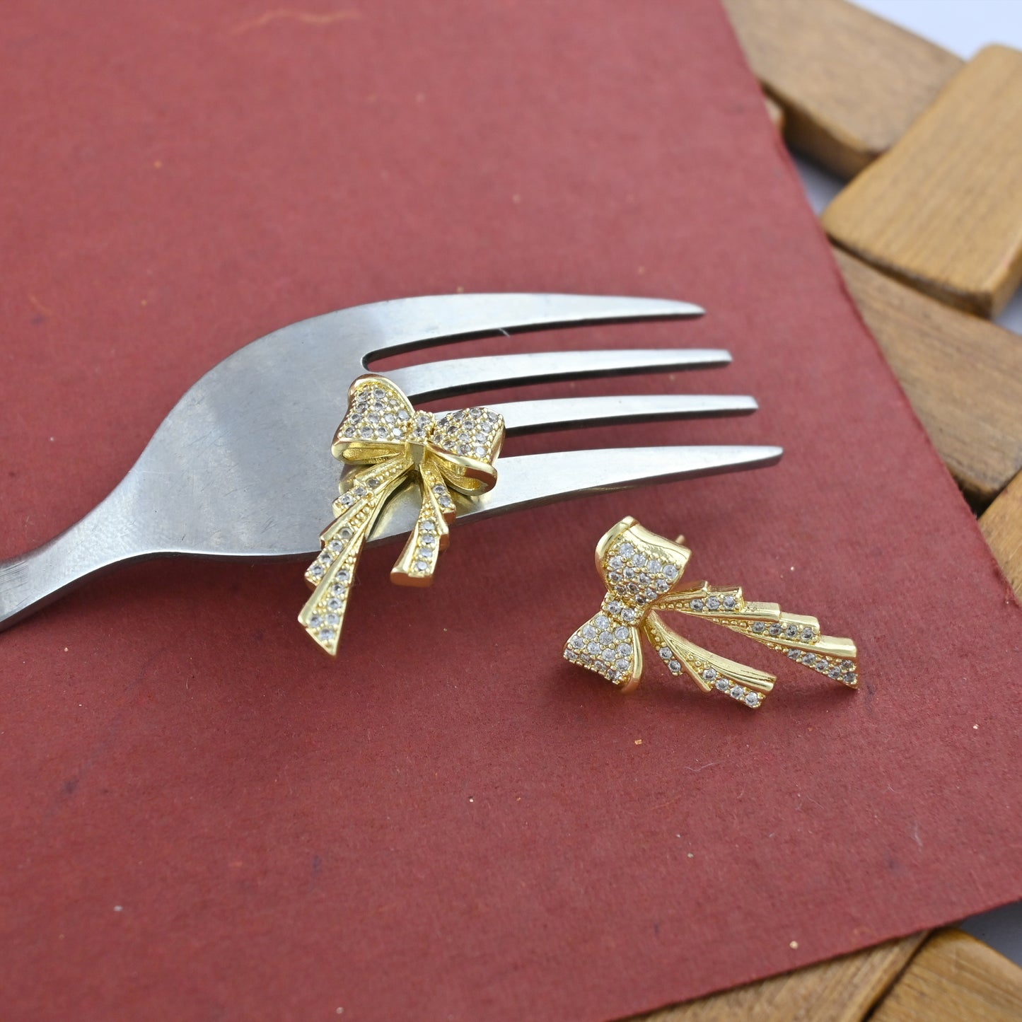Celeste Bow Stud Earrings