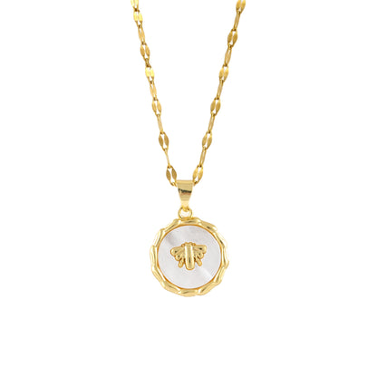 Queen Bee Medallion Necklace