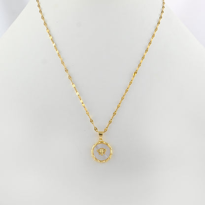 Queen Bee Medallion Necklace