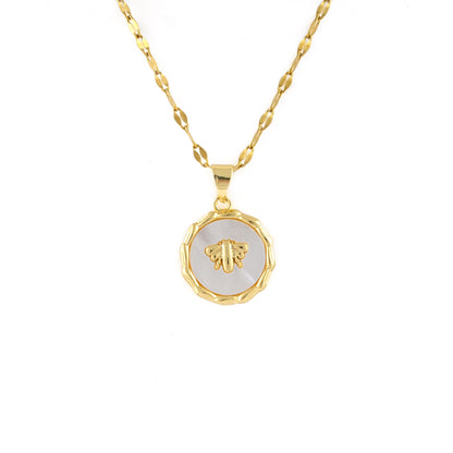 Queen Bee Medallion Necklace