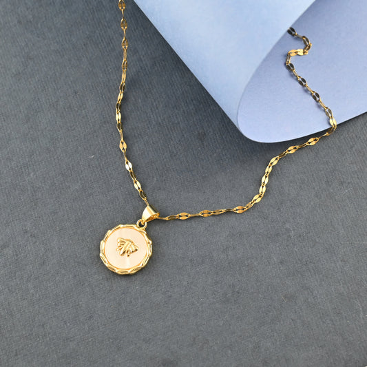 Queen Bee Medallion Necklace