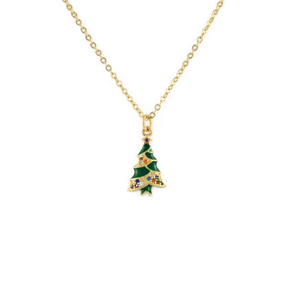Tinsel & Twinkle Tree Necklace