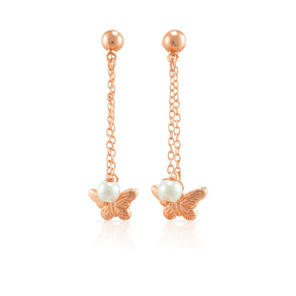 Pearl Flutter Stud Earrings
