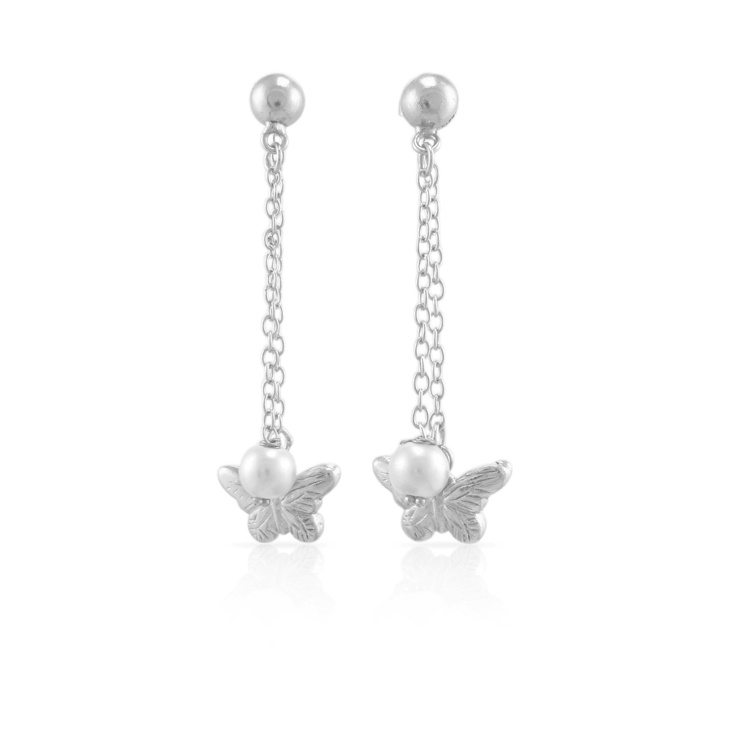 Pearl Flutter Stud Earrings