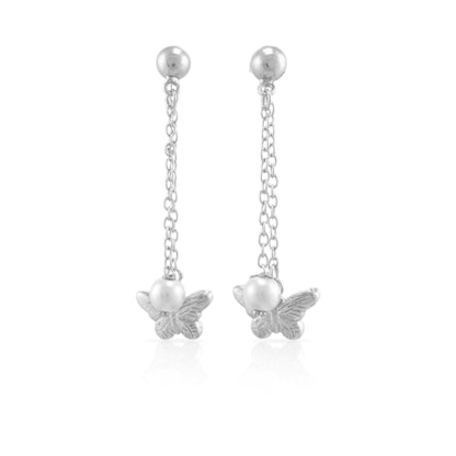 Pearl Flutter Stud Earrings