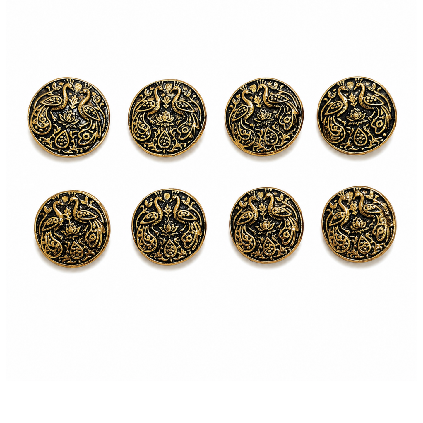 Maharaja Peacock Button
