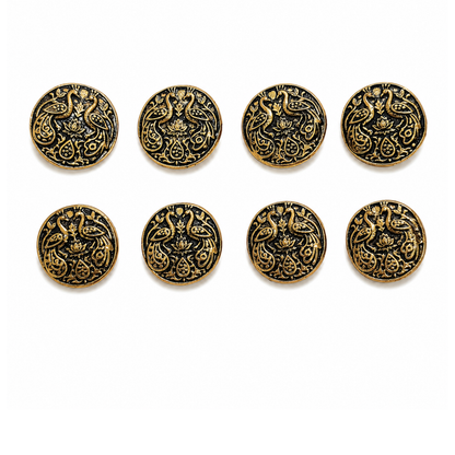 Maharaja Peacock Button