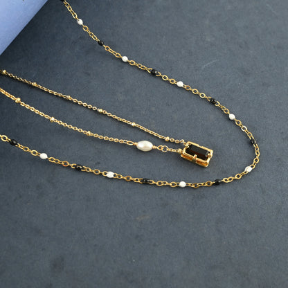 Dusk To Pearl Necklace