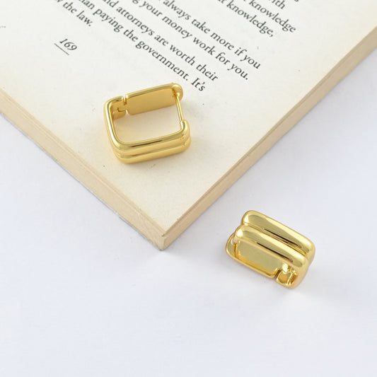 Gleaming Vine Hoops Earrings