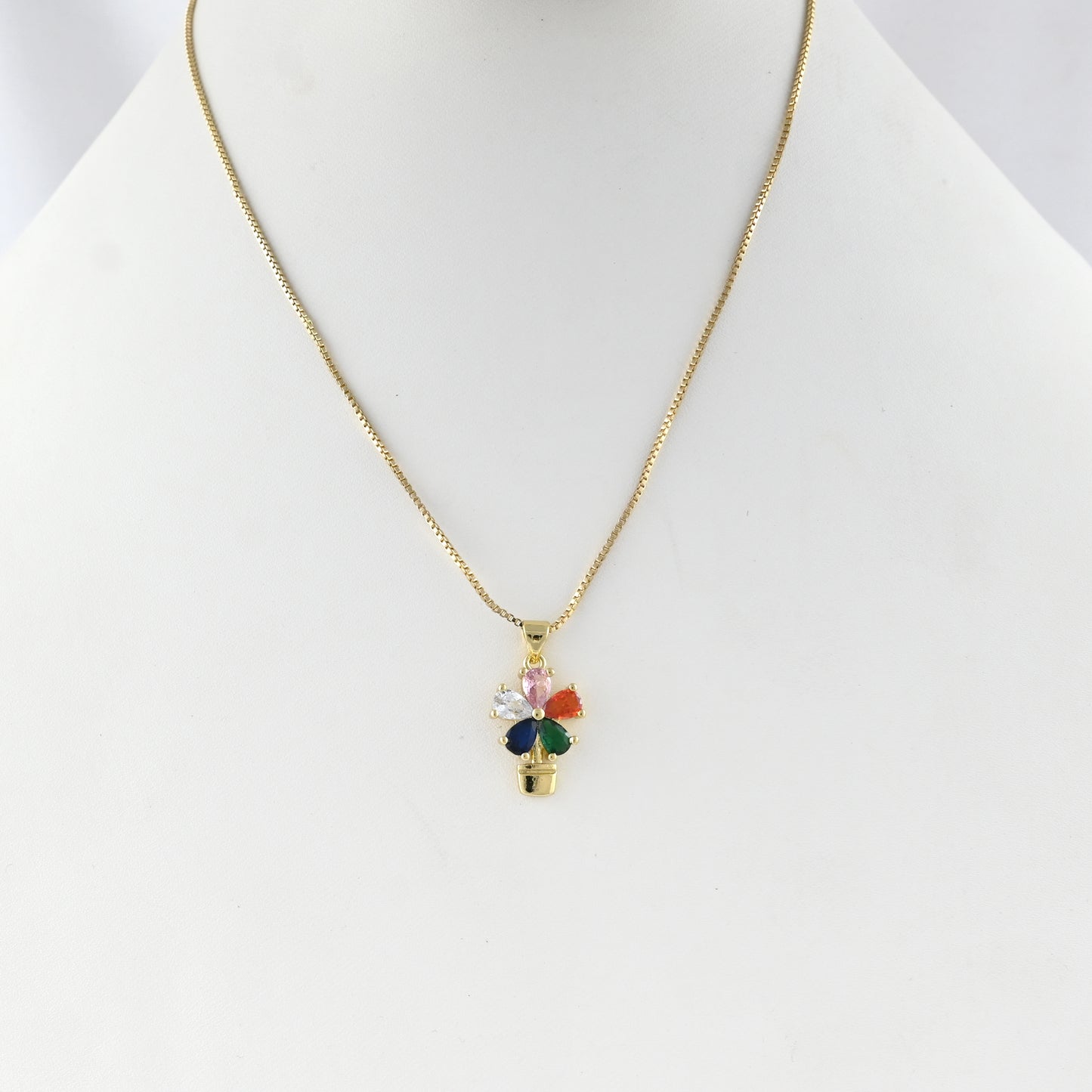 Rainbow Florette Necklace