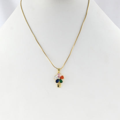 Rainbow Florette Necklace