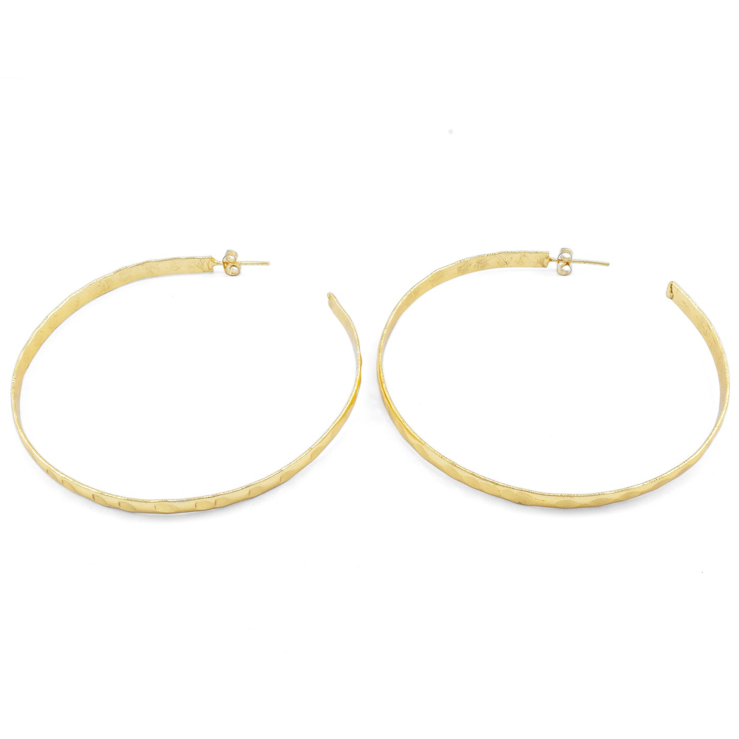 Golden Arc Hoop Earrings