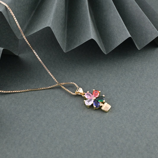 Rainbow Florette Necklace