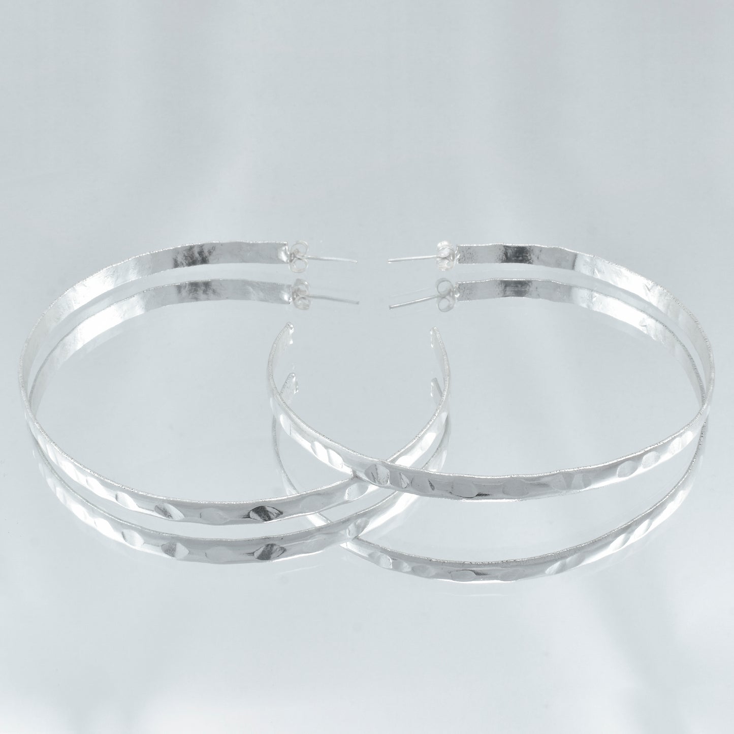 Golden Arc Hoop Earrings