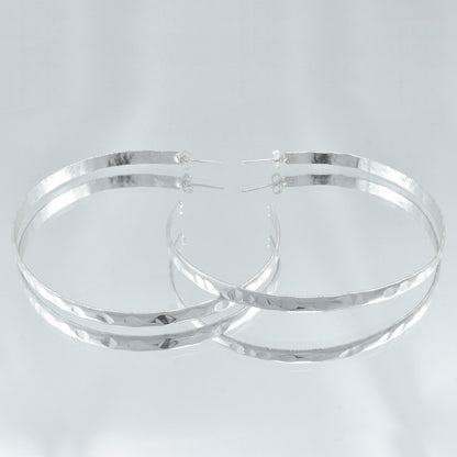 Golden Arc Hoop Earrings