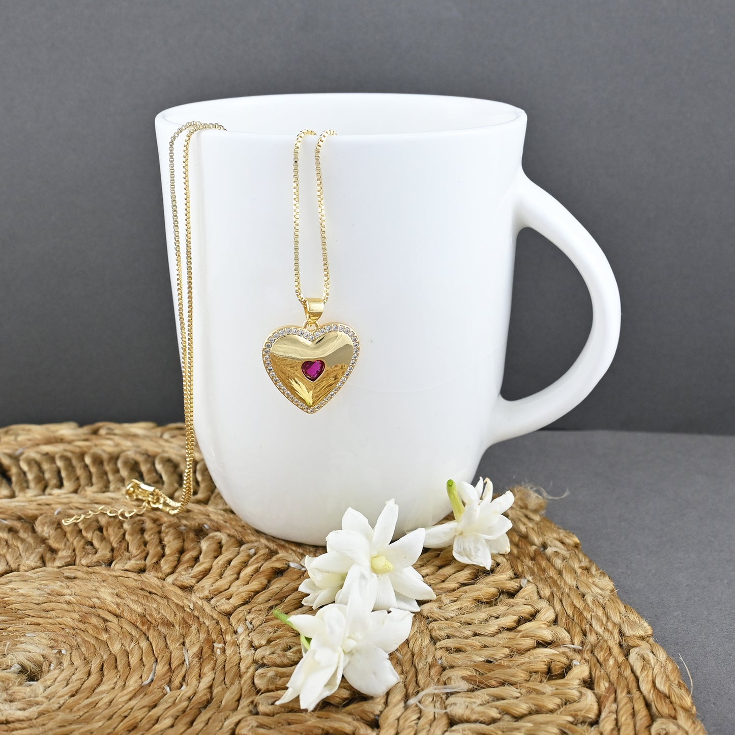 Heart In Heart Necklace