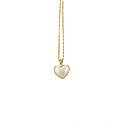 Sparkling Heart Reversible Necklace