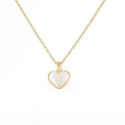 Sparkling Heart Reversible Necklace