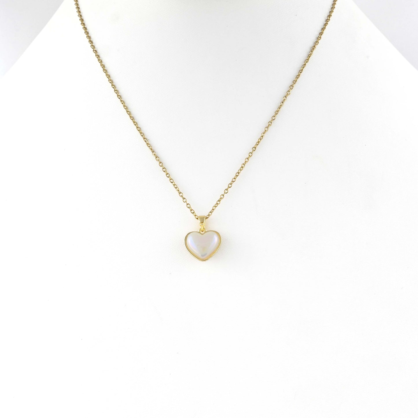 Sparkling Heart Reversible Necklace