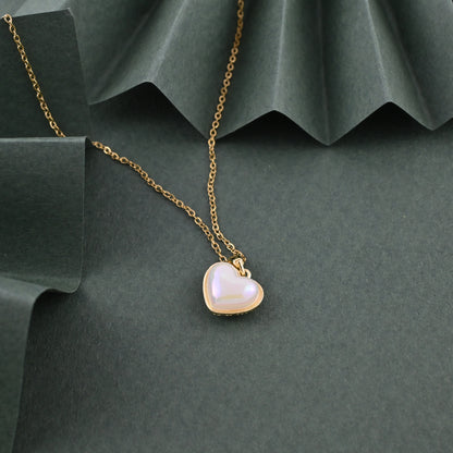 Sparkling Heart Reversible Necklace