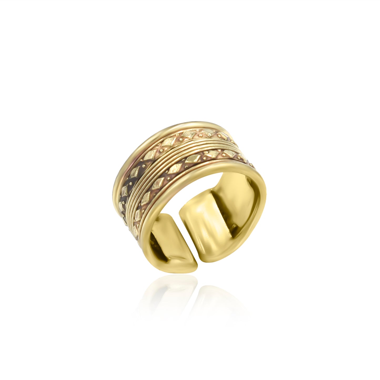 Textured Stories Thumb Ring