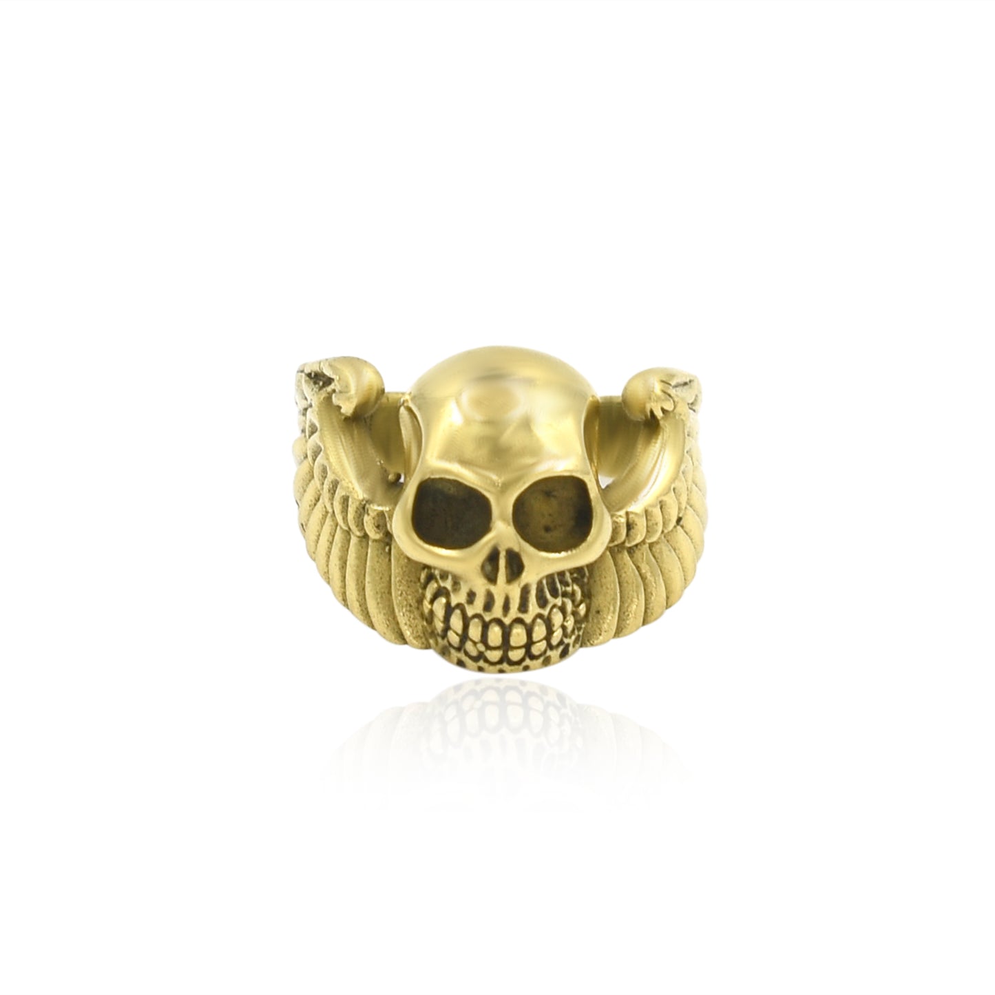 Devil Skull Band Ring