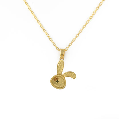 Cute Bunny Face Necklace
