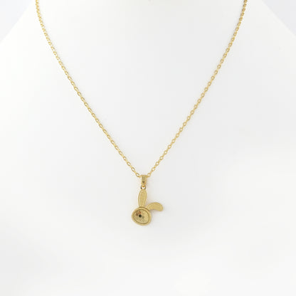 Cute Bunny Face Necklace