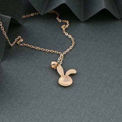 Cute Bunny Face Necklace