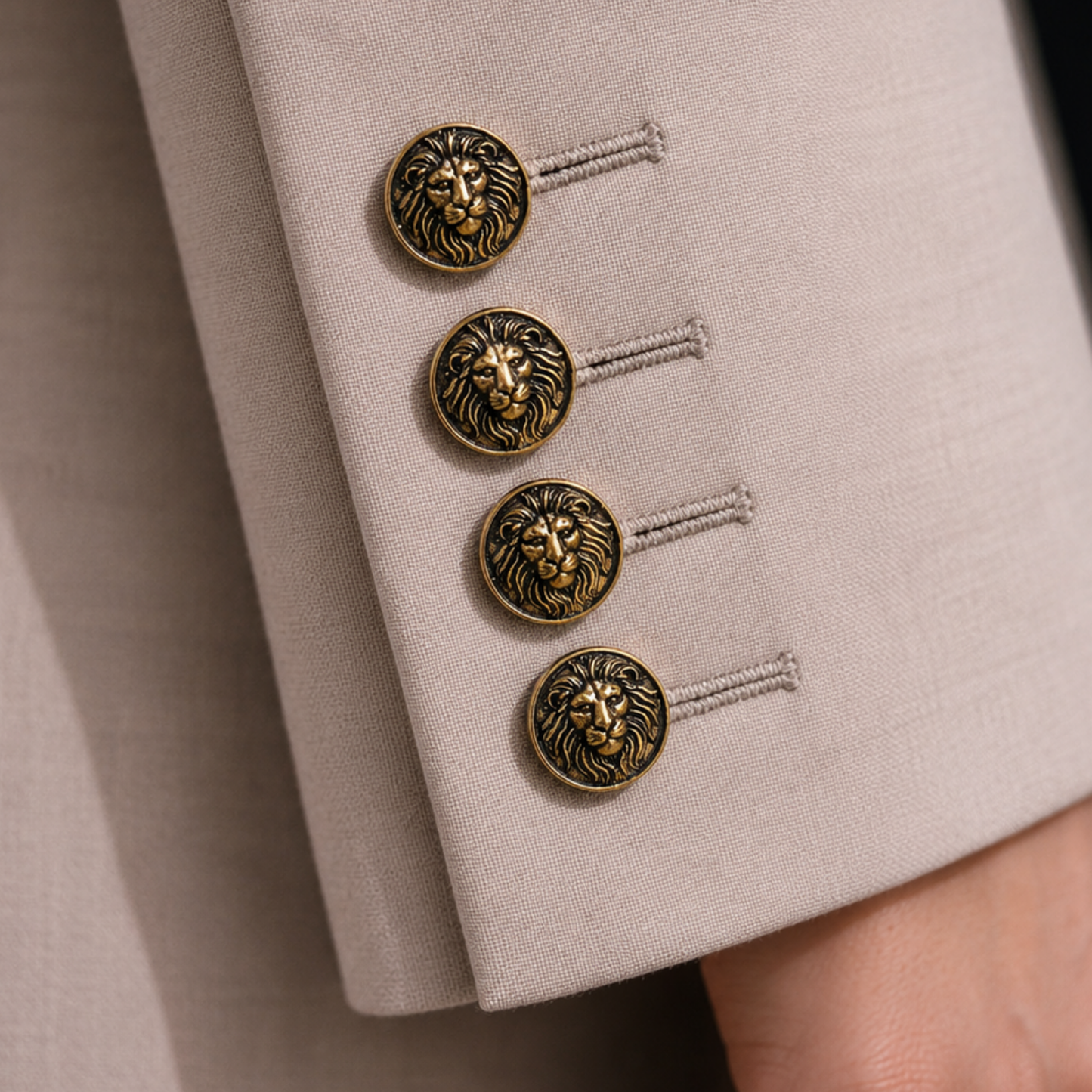 Noble Lion Button