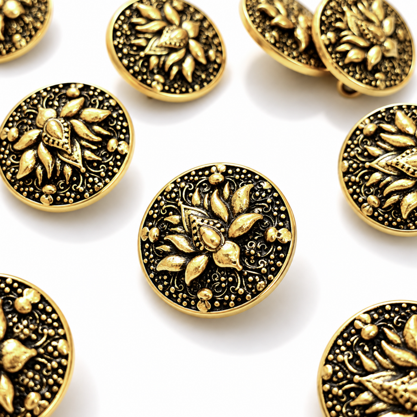 Lotus Bloom Button