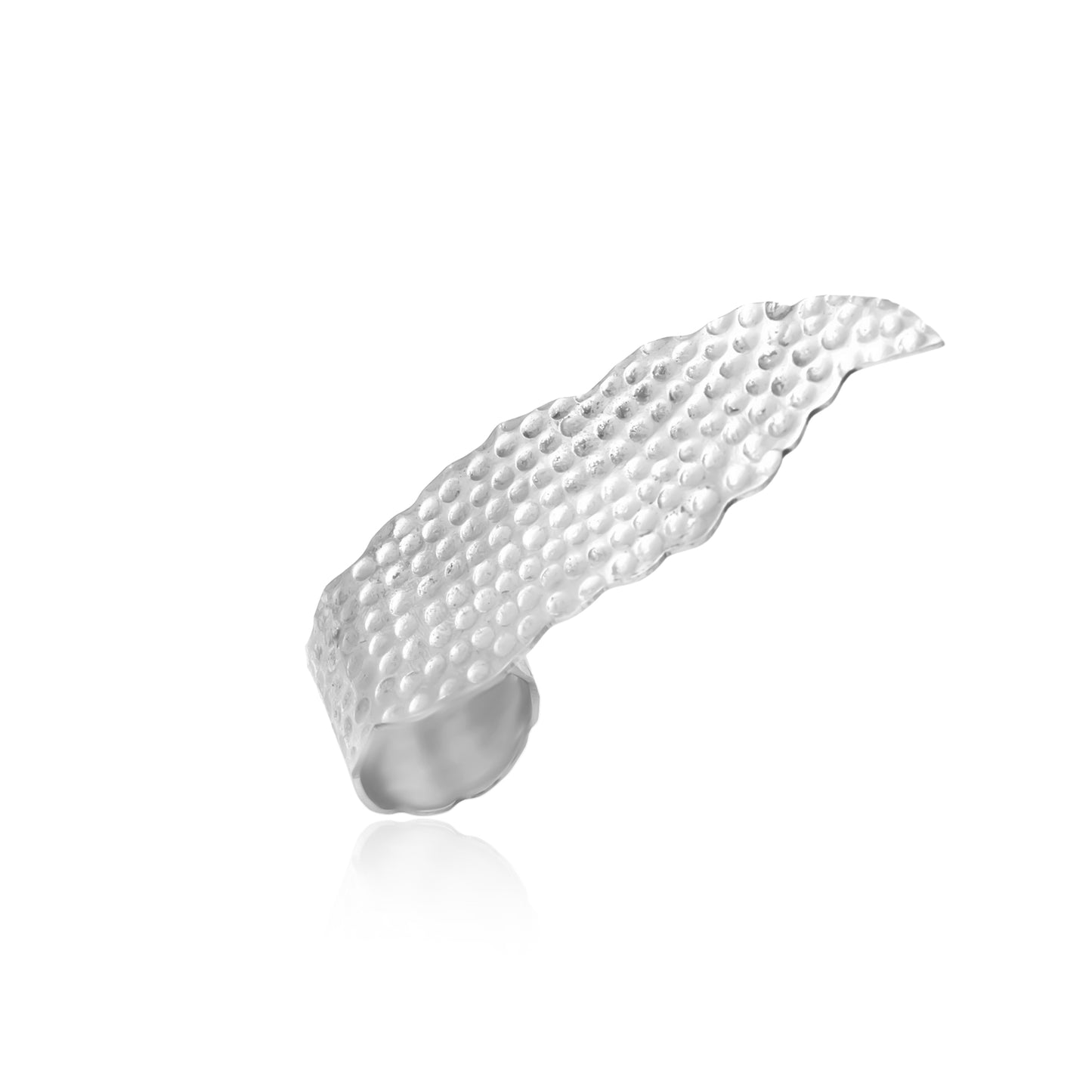 Wing Covering Three Fingers Ring