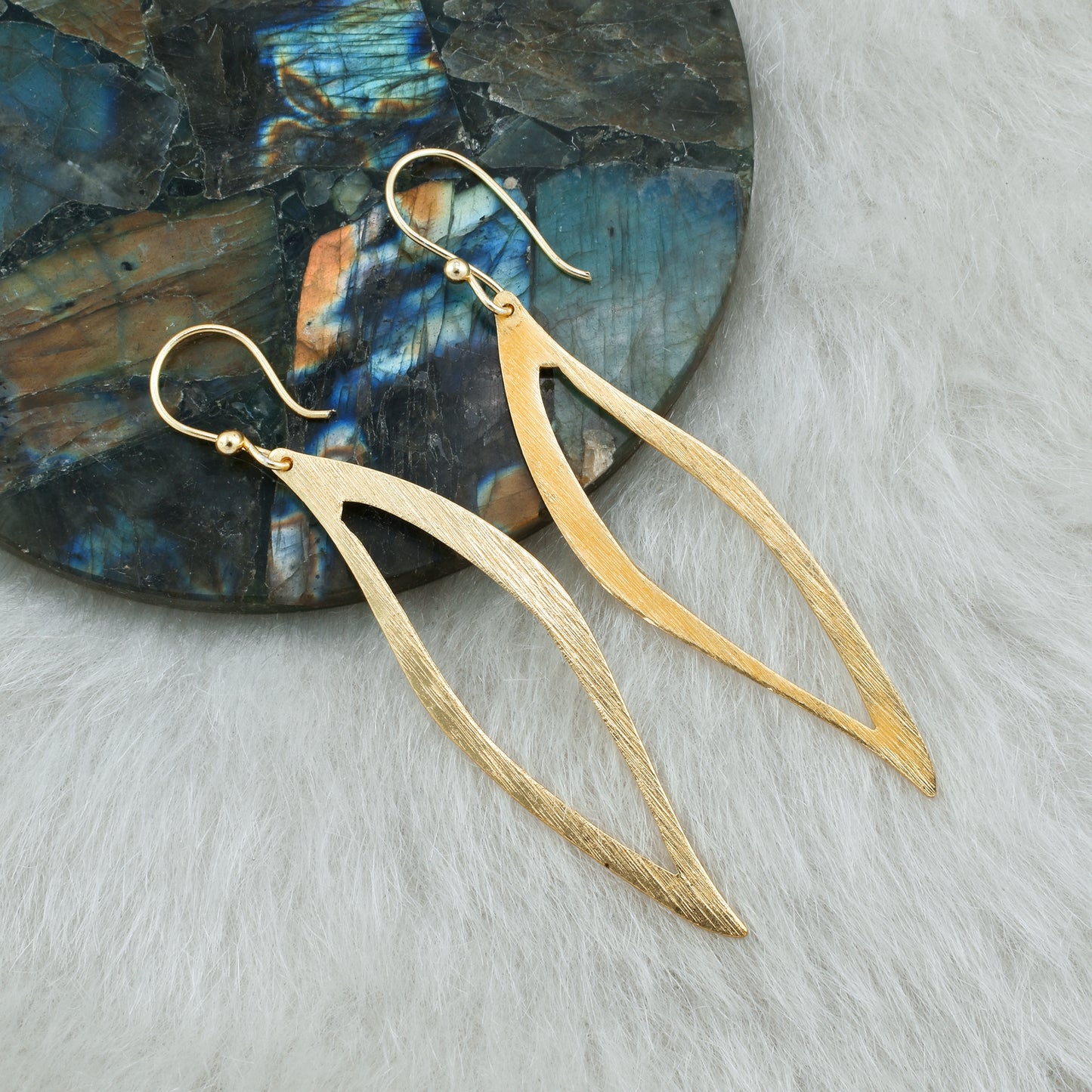 Petal Drop Hook Earrings