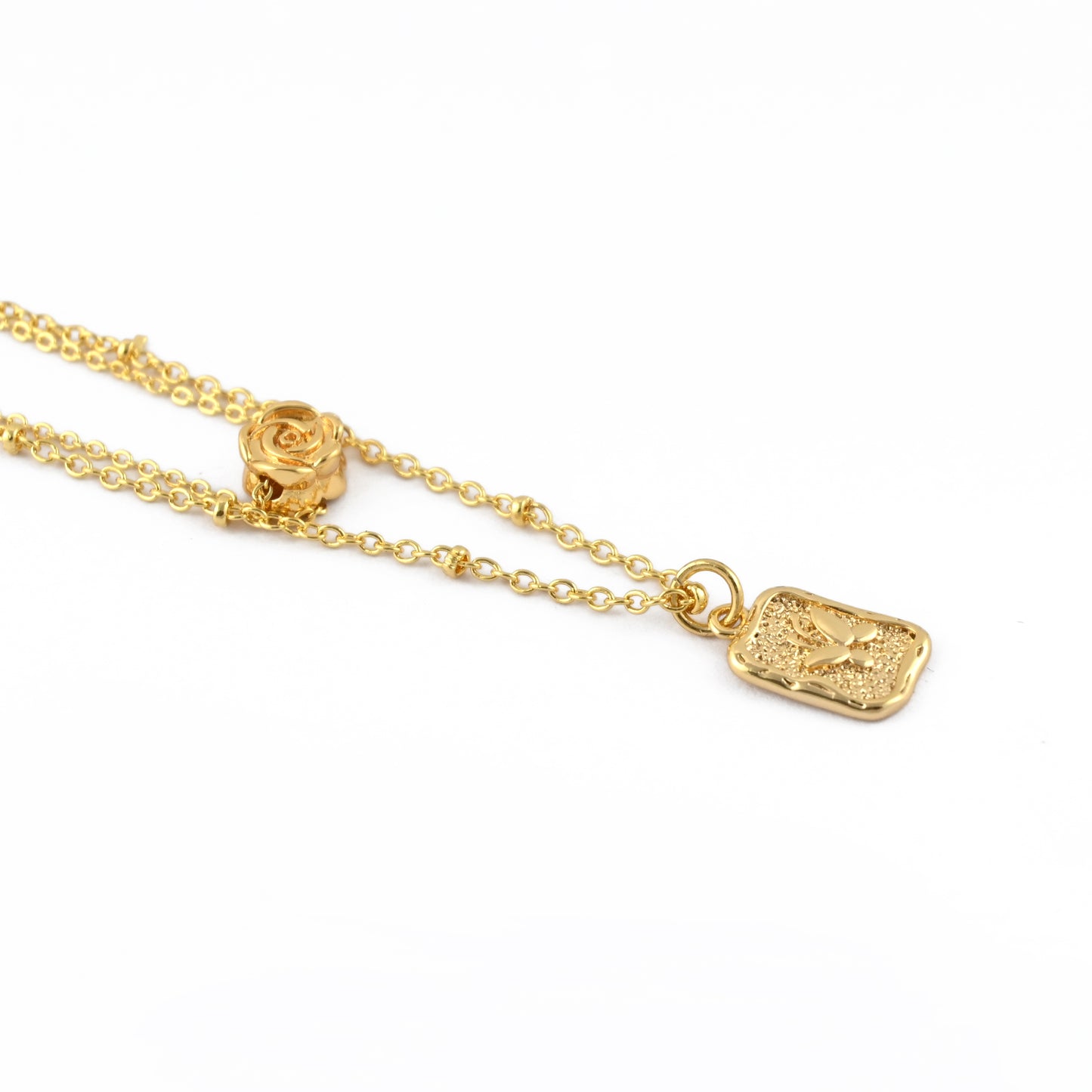 Golden Bloom Layered Necklace