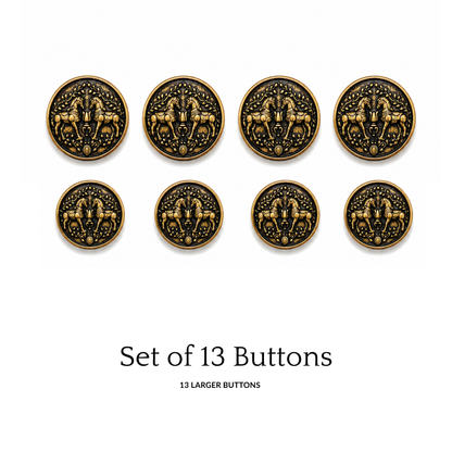 Rajputana Stallion Button