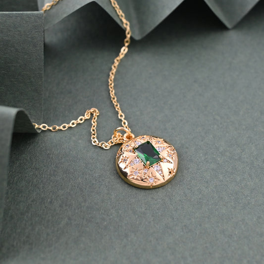 Emerald Eclipse Necklace