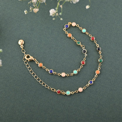 Rainbow Drift Anklet