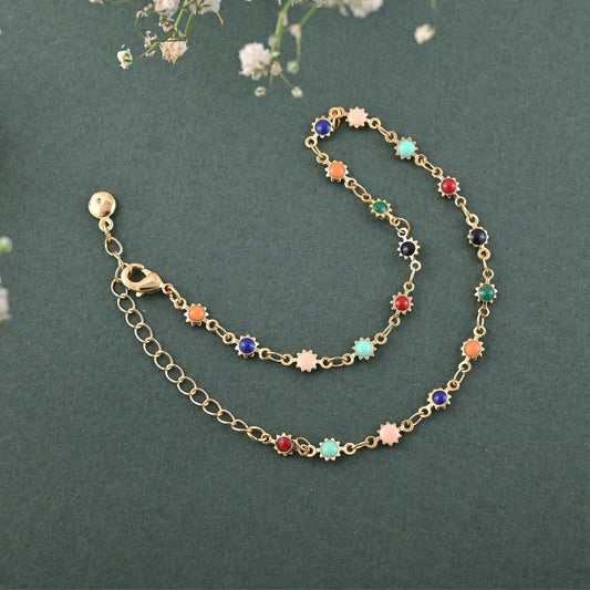 Rainbow Drift Anklet
