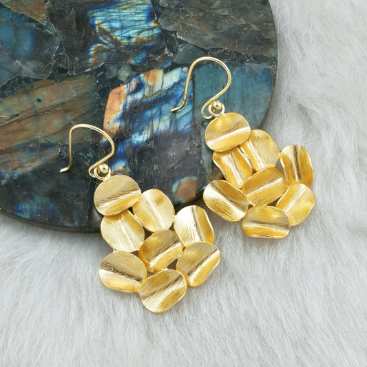 Abstract Curves Hook Earrings