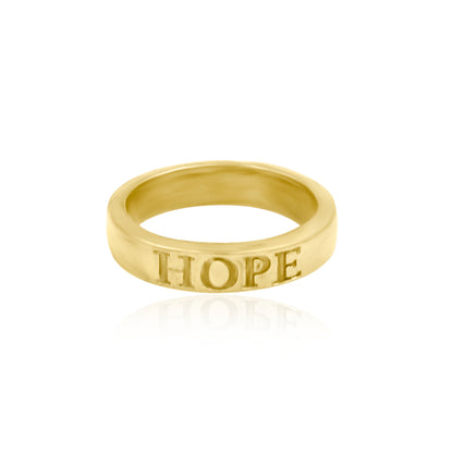 Hope Carved Band Ring