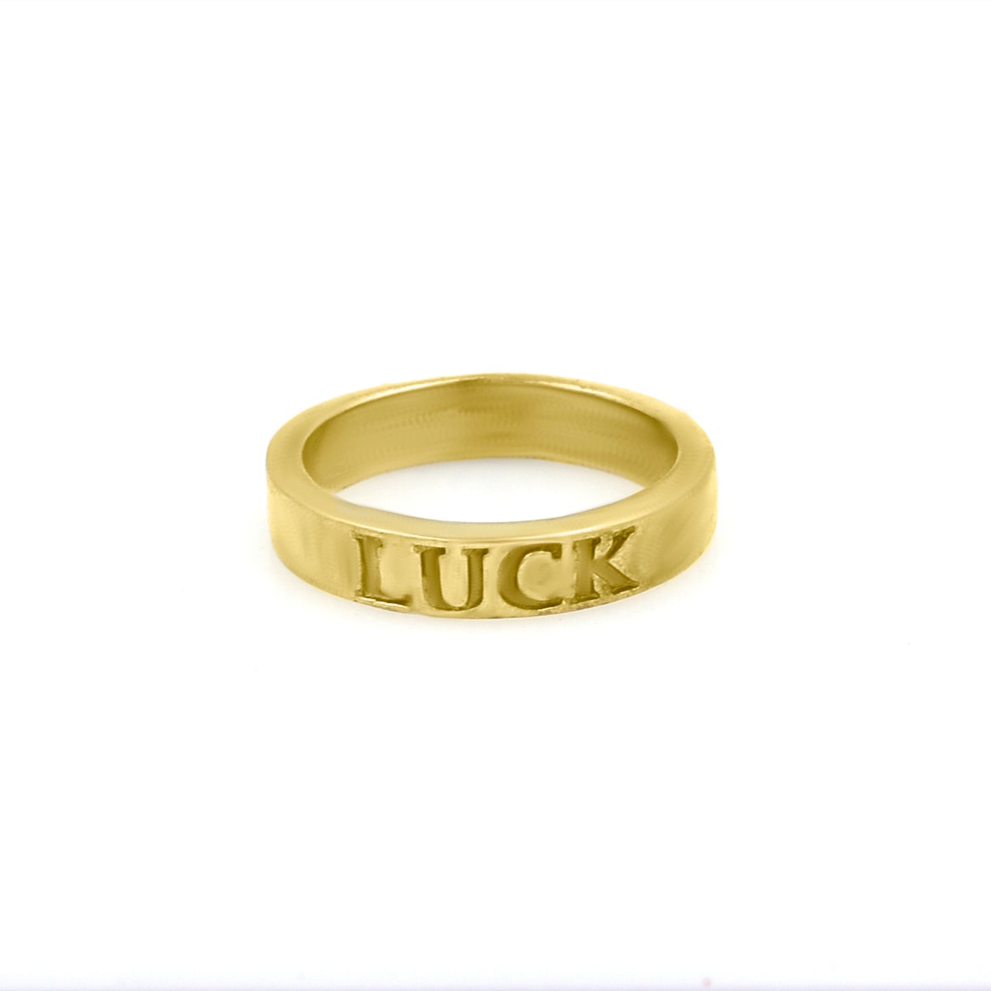 Luck Carved Band Ring