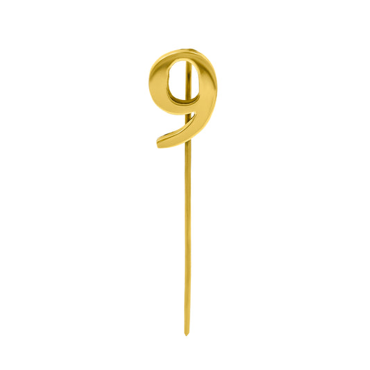 Number 9 Lapel Pin