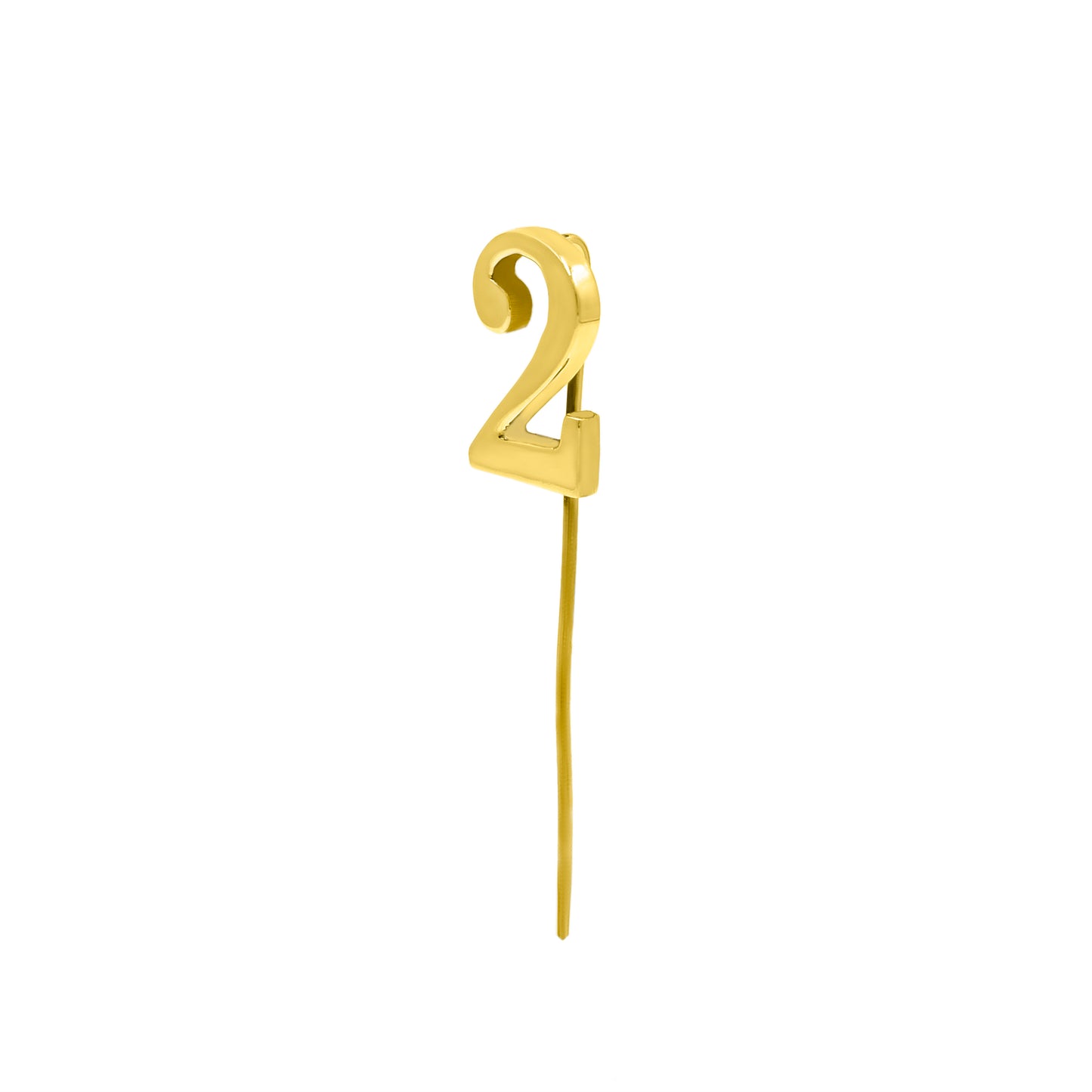 Number 2 Lapel Pin