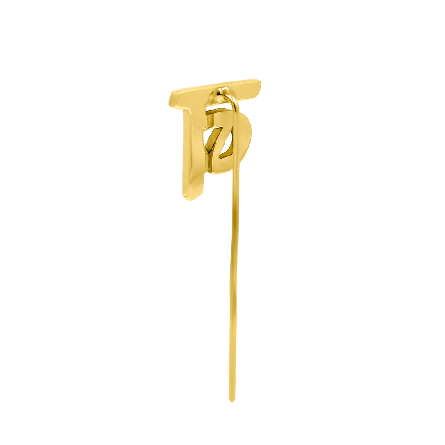 ब Initial Lapel Pin