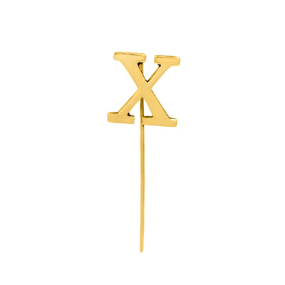 Letter X Lapel Pin