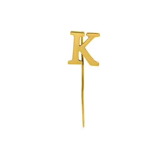 Letter K Lapel Pin