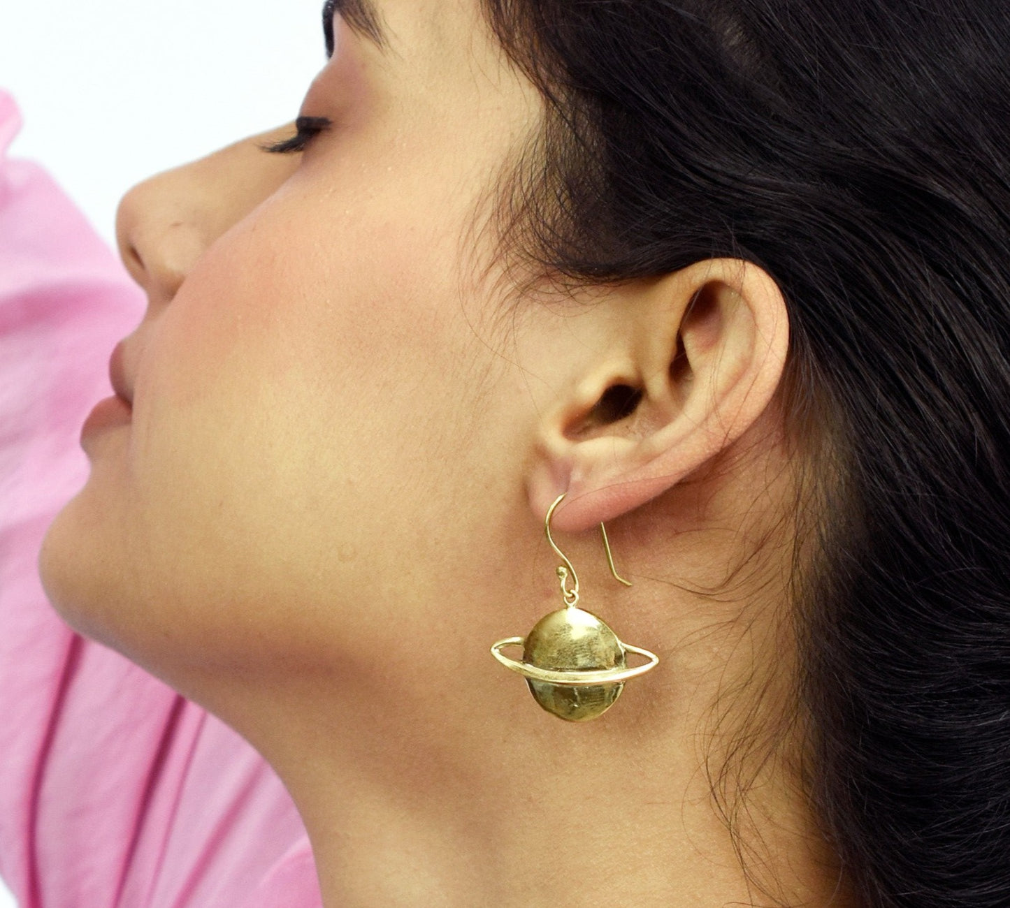 Ring Of Saturn Hook Earrings