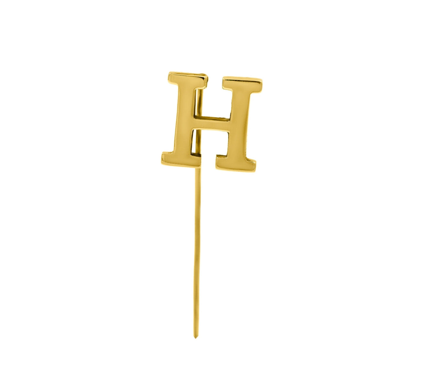 Letter H Lapel Pin